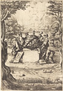 A Szent Kozmológia homlokzata (Cím asztrológusokkal) alkotó: After Jacques Callot