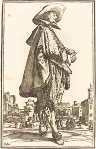 Nemes ember ölbe tett kézzel alkotó: After Jacques Callot