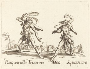 Pasquariello Truonno és Meo Squaquara alkotó: After Jacques Callot