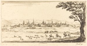 Nancy kilátása alkotó: After Jacques Callot