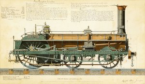 Nagysebességű mozdony, 1864 alkotó: Agapele Jemeppes