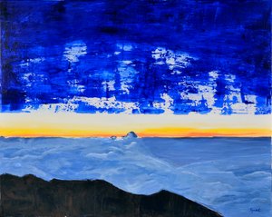 Rinjani, 2017 (akril, vászon) alkotó: Agnes Girardon