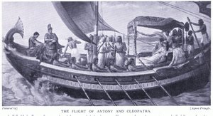 Anthony és Kleopátra repülése, 1920 körül (litho) alkotó: Agnes Pringle