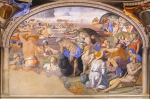 Az izraeliták átkelése a Vörös-tengeren, 1540-1545 alkotó: Agnolo Bronzino