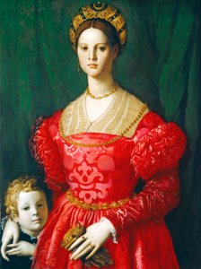 Egy fiatal nő és a kisfia, 1540 körül (olaj, panel) alkotó: Agnolo Bronzino