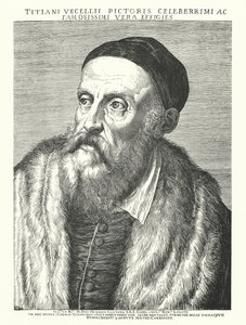 Tizian, olasz reneszánsz művész (metszet) alkotó: Agostino (after) Carracci
