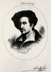 Agostino Aglio önarcképe (metszet)