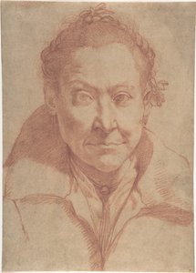 Nő mellképe (előlap); lány mellképtanulmánya (hátlap) alkotó: Agostino Carracci