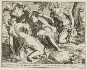 Merkúr és a kegyelmek alkotó: Agostino Carracci