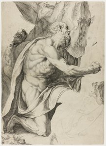 Szent Jeromos a bűnbánatban alkotó: Agostino Carracci
