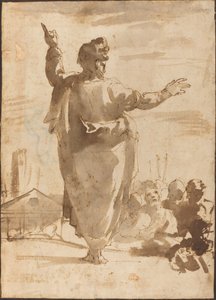 Szent Pál prédikáció alkotó: Agostino Carracci