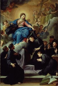 A Madonna a szervita rend hét alapítójával, c. 1728.