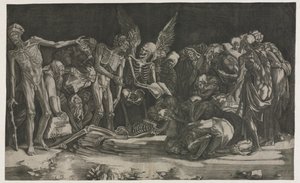 A halál és a hírnév allegóriája, 1518.