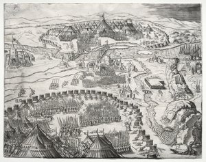 V. Károly és II. Szolimán seregeinek állása és tábora, 1532.