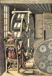 Forgó íróasztal – Agostino Ramelli (1531-1608) „Le Diverse et Artifiose Machine” című művéből – Párizs 1588