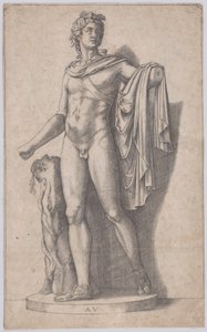 Apollo, kb. 1514-36. alkotó: Agostino Veneziano