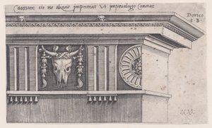 Dór Entablatúra, 1528-ban. alkotó: Agostino Veneziano