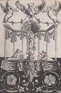 Dísztábla, kb. 1514-36. alkotó: Agostino Veneziano