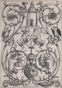 Dísztábla, kb. 1514-36. alkotó: Agostino Veneziano