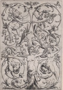 Dísztábla, kb. 1514-36. alkotó: Agostino Veneziano