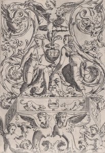 Dísztábla, kb. 1514-36. alkotó: Agostino Veneziano