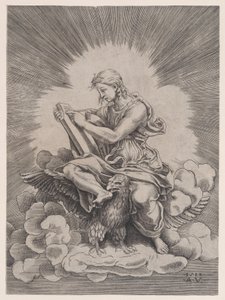 Szent János, 1518-ban. alkotó: Agostino Veneziano