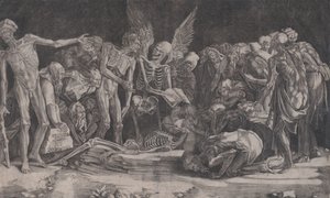Csontvázak, 1518-ban. alkotó: Agostino Veneziano