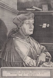 Brindisi érseke, 1536-ban kelt. alkotó: Agostino Veneziano