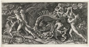 A Tetemet Het karkas Lo stregozzo alkotó: Agostino Veneziano