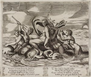 Psyche Served in Her Bath by Nimphs She Cannot See