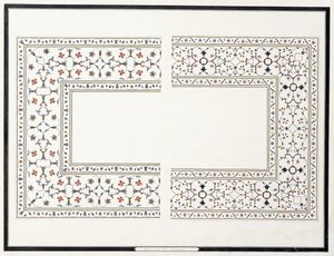 A mozaikok példányai, a császár sírjából, c. 1815