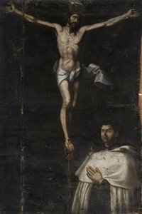 Keresztes Szent Jánossal együtt megfeszítve alkotó: Agustín del Castillo