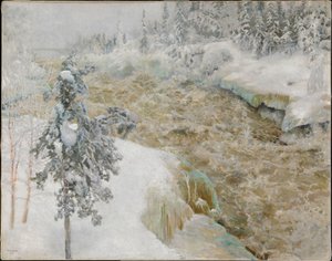 Imatra télen alkotó: Akseli Gallen-Kallela