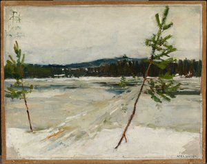Ösvény a jégen alkotó: Akseli Gallen-Kallela