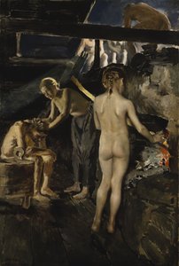 A Szaunában alkotó: Akseli Gallen-Kallela