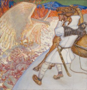 Lemminkäinen a Tuonela folyónál, 1920 alkotó: Akseli Gallen-Kallela
