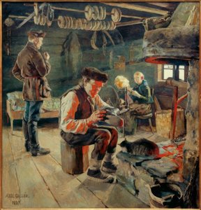 Bauernstube alkotó: Akseli Valdemar Gallen Kallela