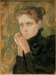 Ida Aalberg színésznő portréja alkotó: Akseli Valdemar Gallen Kallela