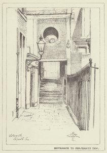 A Serjeants Inn bejárata alkotó: Alan Stapleton