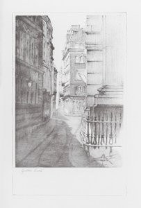 London Lanes: Gutter Lane (litográfia)