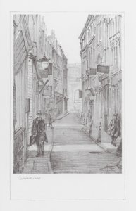London Lanes: Lawrence Lane (litográfia)