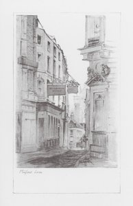 London Lanes: Milford Lane (litho)