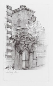 London Lanes: Seething Lane (litográfia)