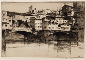 Ponte Vecchio, Firenze alkotó: Albany E. Howarth