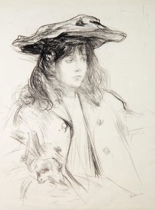 Yvette kutyával alkotó: Albert de Belleroche