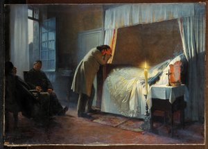 Madame Bovary halálos ágya (festmény, vászon)