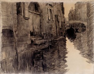 Ponte San Francesco Velencében alkotó: Albert Baertsoen