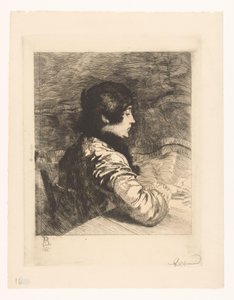 Charlotte Besnard portréja alkotó: Albert Besnard (signed by artist)
