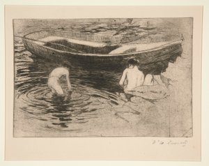 Úszás ? Talloires (fürdőzés Talloires-ban) alkotó: Albert Besnard