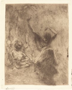 Tanjore táncosa (La bayadère de Tanjore) alkotó: Albert Besnard